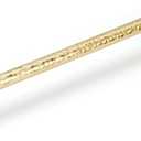 KOPPALIVE 6-Pack Solid Brass Kitchen Cabinet Pulls, Gold Modern T-Bar Handles, 6-5/16-Inch Hole Center Hammered Handles for Dresser Drawer Cupboard, 8-1/8 Inch Total Length, Polished Finish