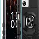 for Celero 5G SC Case with Screen Protector,Celero5g SC Phone Case Magnetic Ring Stand Military Grade Rugged Frosted PC Back Soft Silicone Shockproof Cover for Celero 5g SC Black