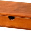 Desk Organizer with Drawer Wooden Storage Box Tabletop Rustic Coffee Pod Holder Container for Entryway Nursery Kitchen Vanity, 14x7x3 inches