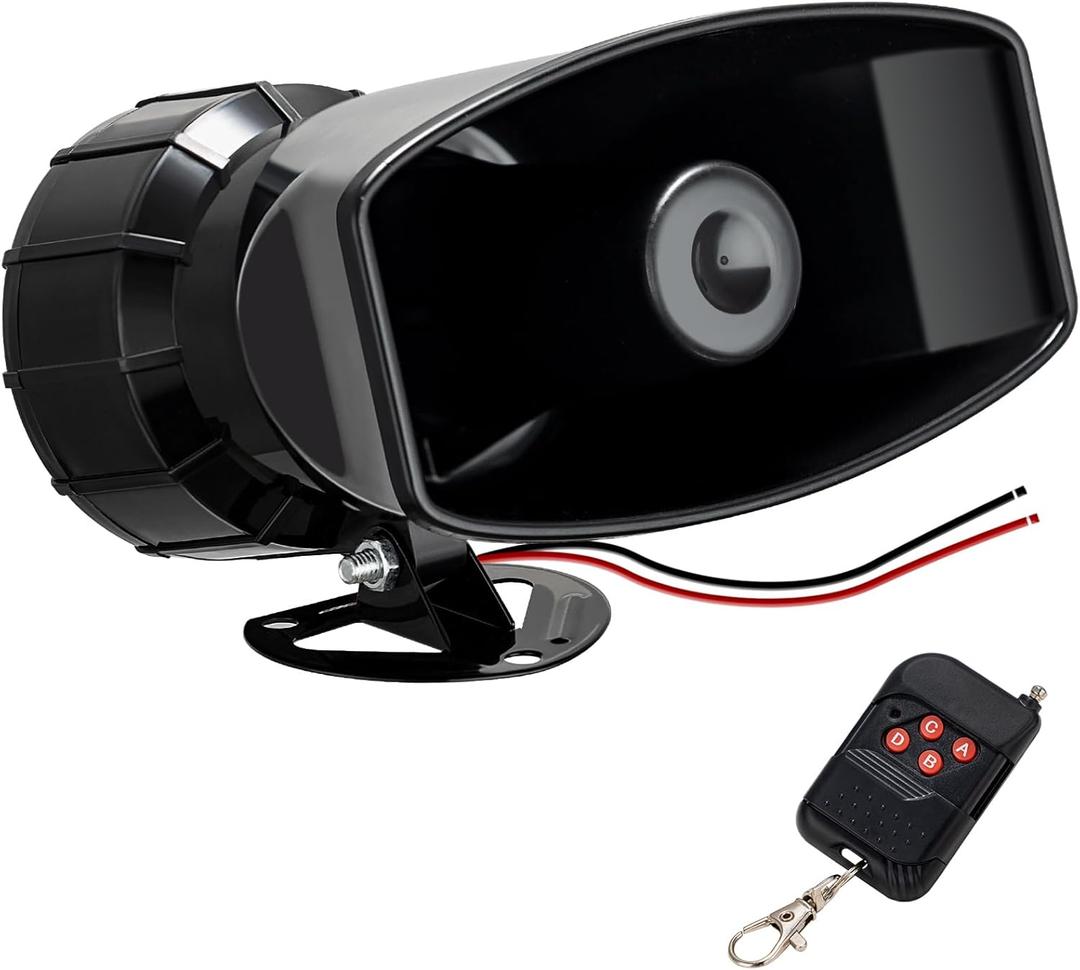 Alarm Horn Siren 7 Sound Police Siren 100w 12v Car Alarm Sirens Pa Speaker System Emergency Amplifier Alarms Kit Horn for Car Truck Lorry Boat