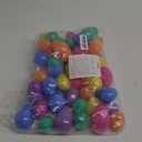 novelinks Fillable Easter Eggs, Plastic Colorful Bright Easter Egg with Hinge, Pre Stuffed Easter Eggs with Toys Inside, Perfect for Suprise Egg, Easter Hunt (50 Pack)