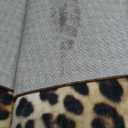 DweIke Leopard Print Rug for Living Room, Machine Washable 6x9 Cheetah Area Rugs for Bedroom, Non-Slip Low Pile Animal Hide Carpet with Rubber Backing for Dining Room Kitchen Home Decor,White Brown