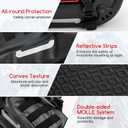OSAH DRYPAK Motorcycle Saddle Bags, Waterproof Durable Saddlebags 48L(24L*2), Large Capacity Anti-Vibration Pannier Bags, Ideal Luggage Bag for Adventure and Sport Motorcycle Racks, 1 Pair
