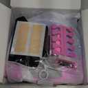 UV LED Nail Lamp Cordless,128W Portable Rechargeable UV Light for Gel Nails, Professional Gel Light Dryer with 3Timers Auto Sensor Nail Machine Curing Lamp for Salon & Home (Purple)