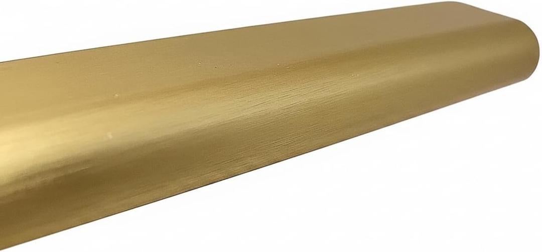 Case Pack Matte Brass 96" Oval Wardrobe Closet Tubing Aluminum Rods - 1.5mm Thickness
