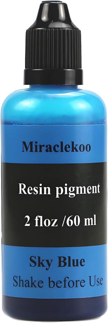 Sky Blue Epoxy Resin Color Dye Colorant Liquid Epoxy Resin Pigment,60ml,Translucent