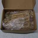 Boao 10 Pack 6 Inch Iron Plate Stands for Display, Gold Easel Stands for Photo, Picture Frame, Decorative Plate, Dish, Book and Tabletop Art