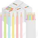Ctosree 24 Packs Mini Pastel Colored Pencils Bulk 3.5'' Coloring Drawing Pencil in Boxes End of Year Gift for Students Kids Adult Classroom Exchange Gift School Painting Party Favor, 6 Per Pack