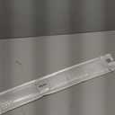 2 Pcs 304 Stainless Steel Strips, Brushed Self Adhesive Strip Metal Trim Strip, Finishing Sheet Metal Strips for Microwave/Oven/Range/Cooktop, 30" Long, 2" Wide Gap Filler for Kitchen Decor