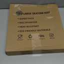 2MM Super Thick Large Silicone Mat, 23.6"x23.6" Silicone Mats for Kitchen Counter, Non-slip Heat Resistant Mat, Waterproof Countertop Protector Mats (Light Grey)