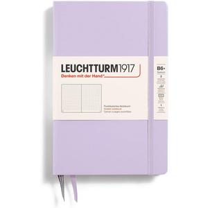 LEUCHTTURM1917 - Notebook Hardcover Paperback B6+ - 219 Numbered Pages for Writing and Journaling (Lilac, Dotted)