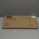 White LED Desk Lamp - Foldable Industrial Desk Light for Home Office, 15W Dimmable Table Lamp for Reading with Base, 4 Color Temps, 16" Eye Caring Metal Desktop Task Lamp for College Dorm Study