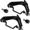 Front Upper Control Arms w/Ball Joints+ Front Lower Ball Joints for 2002-2005 Ford Explorer/Mercury Mountaineer, 2003-2005 Lincoln Aviator K620224 K620225 K8695 (4PCs)