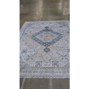 Area Rug Blue With Fancy Design 9x12 Feet