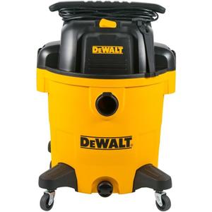 DEWALT 12 Gallon Poly Wet/Dry Vac, 5.5 HP Shop Vacuum Wet Vacuum Cleaner for Workshop, Jobsite, Commericial Area, Large Pick-Up Capacity, Yellow,DXV12P