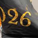 Class of 2026 Backdrop Black Gold Glitter Bokeh Graduation Party Background 2026 Congrats Grad Prom Party Cake Table Decoration Photo Booth Props (10x7ft)