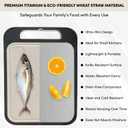 Double-Sided Stainless Steel Cutting Board (14x10In)  Metal Chopping Board for Kitchen, Easy to Clean, Dishwasher Safe, Durable & Hygienic