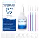 Dental Lab Instant Bonding Glue for Dentures & Lab Tools  Fast-Setting in 1560 Sec | Denture Crack Repair & Gap Filling | Controlled Gel Formula | 1oz