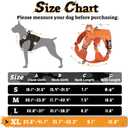 rabbitgoo Tactical Dog Harness for Large Dogs No Pull Adjustable Military Vest with Handle MOLLE Reflective Heavy Duty Dog Vest for Walking Training Hunting Outdoor Working Medium Size Dog Orange XL