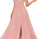 GRACE KARIN 2025 Women's Summer Floral Print Flowy A Line Maxi Dresses Sleeveless Smocked Off Shoulder Dress, Size 2XL