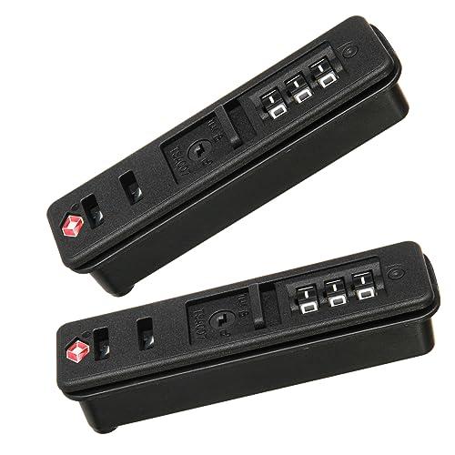 Amazon.com: Ech.Apr 2-Pack TSA Locks for Luggage, Luggage Locks TSA Approved, Small Travel Combination Lock for Luggage Bag Backpack Baggage Suitcase, Black EA354N : Clothing, Shoes & Jewelry