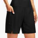 G Gradual Women's 7" Long Swim Board Shorts High Waisted Quick Dry Beach Swimming Shorts for Women with Liner Pockets, M