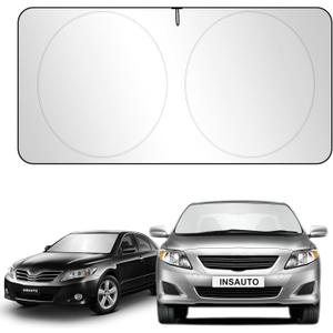 for Toyota Corolla 1990-2025 Windshield Sun Shade, Front Window Sunshade for 2022 Corolla Prius Yaris Sienna Toyota C-HR 2018-2023 Custom Fit Windshield Cover Sun Visor 210T Reflective Car Accessorie