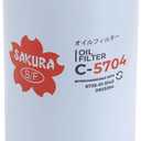 SAKURA FL2051S Oil Filter Replaces FL2124S, 57151XP, B7379, P502503, PH10890, D6128, FL-2051S Fits 2011-2024 Ford F250 F350 F450 F550 F650 F750 many Super Duty 6.7L Powerstroke Diesel Trucks (1 Pack)