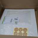 6 Pack 19x14x4 Inch Auto-Popup Large Rectangle Cake Boxes with Thick Cake Boards, Half Sheet Bakery Boxes for Pastry Baking,Cupcake,Muffins & Pie