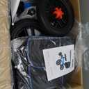 All Terrain Steerable Knee Scooter Crutch AlternativeDeluxe Medical Scooter Double Handbrake,for Adults Injured Ankle & Foot Recovery Scooter in Blue