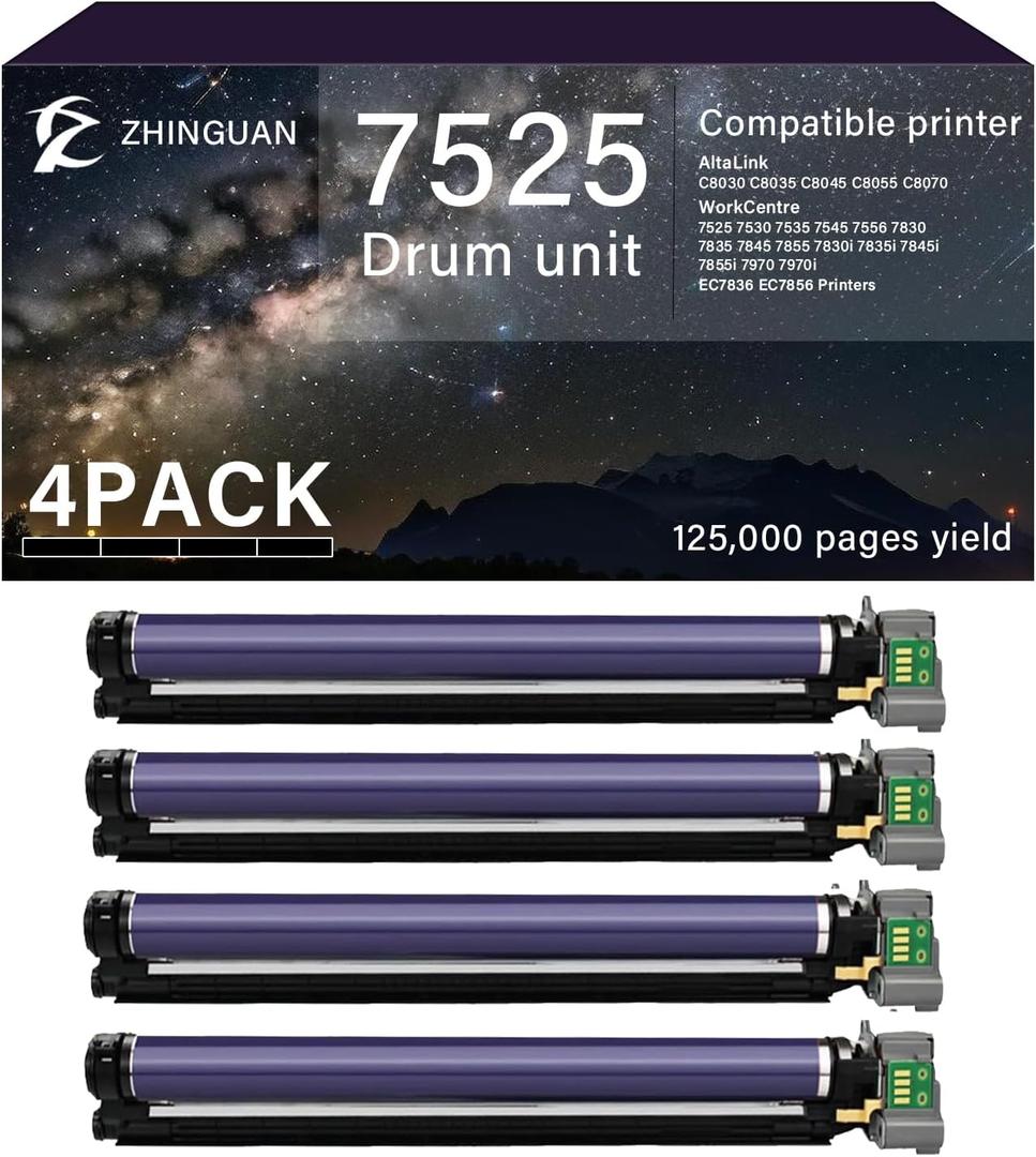 Remanufactured 013R00662 Drum Unit for 7525 7830 Imaging Unit Works for Xerox WorkCentre 7525 7530 7535 7545 7556 7830 7835 7845 7855 7970 EC7836 EC7856 Printers