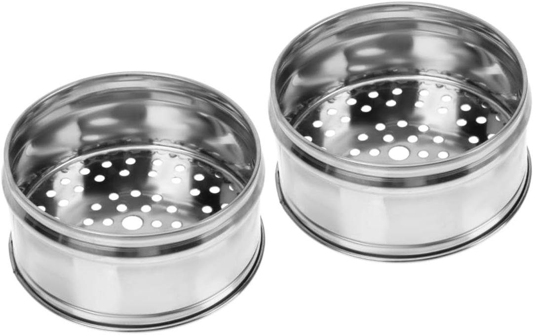 2pcs Stainless Steel Steamer Rack for Kitchen Steaming Basket for Vegetables Eggs Seafood and More Non-stick Cooking Accessory for Healthy Meals