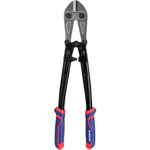 WORKPRO 18" Bolt Cutter, Chrome Molybdenum Steel Blade, Heavy Duty Bolt Cutter with Soft Rubber Grip, Cutting Tool for Cut Chain, Wire, Screw, Rivet, Black,blue,red