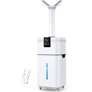 Lovlivi 30L/ 7.93Gal Commercial Humidifier Large Room 4200 sq.ft, Whole House Humidifiers 3000ml/ H Mist Output, Cool Mist Industrial Humidifiers for Home, Plants, Office, Warehouse, Greenhouse