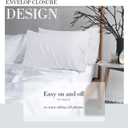 WishSmile Cooling Queen Pillowcases Set of 2 Breathable Cool Silky Soft Rayon Derived from Bamboo Fabric, Moisture Wicking for Hot Sleepers, Hair and Skin Friendly, White, 2 Pack, 20x30IN