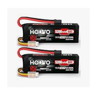 Nihewo 3S Lipo Battery 2Packs 11.1V 6500mAh RC Lipo Battery 90C Hard Case with XT60 Connector + XT60 Adapter Compatible with Arrma HPI 1/8 1/10 RC Truck Vehicles Car Truggy Buggy Tank Hobby