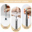 4 Sets Balloon Column Stand Kit, 7 Feet Height Adjustable Balloon Tower Pillar with Reusable Metal Telescopic Design for Graduation, Wedding, Baby Shower, Birthday Party Decoration