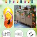 Tropical Beach Flip Flop String Lights, 8.5FT 10 LED Colorful Slipper String Lights Plug in, Hawaiian Summer Beach Themed Decorative Lights for Patio Bedroom Party Luau Pool Birthday Home Window Decor