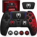 Darno Anti-Slip Silicone Skin for Ps5 Controller, Ps5 Controller Accessories, Soft Protective Cover Case for PlayStation 5 Control Grip with Touch Pad Stickers