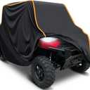 StarknightMT UTV Cover 4 Seater, Waterproof Cover Compatible with Polaris Ranger Crew 1000 900 570 800 General RZR Talon Teryx 4-Door with Reflective Strips Heavy-Duty 420D UTV Full Weather Cover