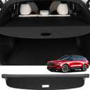 Cargo Cover Designed for 2023-2024 Lincoln Nautilus Rear Retractable Waterproof Trunk Shielding Shade Luggage Privacy Cover Security Car Accessory(Black)