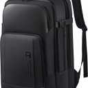 Travel Backpack for Men, 17.3 Inches Business Laptop Backpack Water-Resistant Carry on Airline Approved 18x14x8 Luggage Backpack with USB Charger Port (Medium, Black-26l)