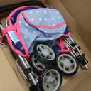 Baby Doll Stroller | Pram for Girls | Umbrella Stroller for Kids - Lightweight Play Carriage for Ages 2+ Years | Baby Doll Accessories with Storage | 22.05-Inch Handle Height, Model KP0280T, Taille unique