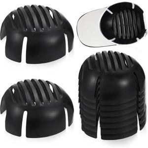 Universal Bump Cap Insert Lightweight Baseball Bump Cap Safety PE Lined Bumper Hat Insert (Black, 8 Pieces)
