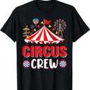 Circus Crew Funny Circus Staff Costume Circus Theme Party T-Shirt Large
