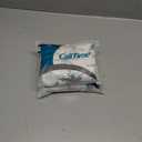 2 x CaliTime Christmas Throw Pillow Covers Decorative 18 X 18 Inches Pack of 2 Cozy Fleece Snowflakes Cushion Cases for Holiday Couch Sofa Bed Living Room Home Grey Gold