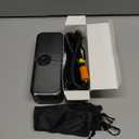 Tire Inflator Portable Air Compressor, 150 PSI Cordless Air Pump, Dual Power 6000mAh, 12V DC Car Plug, Fast Inflation 24L/Min, Auto Shut-Off, LED Light, 4 Preset Modes for Car, Bike, Motorcycle, Balls (Black)