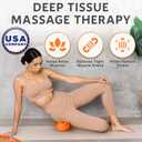 EcoEarth Hip Massager for Psoas Release (Firm) - 14 Massage Nodes for Sciatica & Piriformis Syndrome Pain Relief - Trigger Point Deep Tissue Massage Tool for Hip & Lower Back Pain