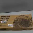 WOPITUES Floating Shelves for Wall Decor Sign, Bathroom Organizers and Storage, Bathroom Shelves Over Toilet with Metal Guardrail-Rustic Brown