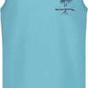 Quiksilver Boys' Sleeveless Graphic Tank Top Shirt (Blue, S)
